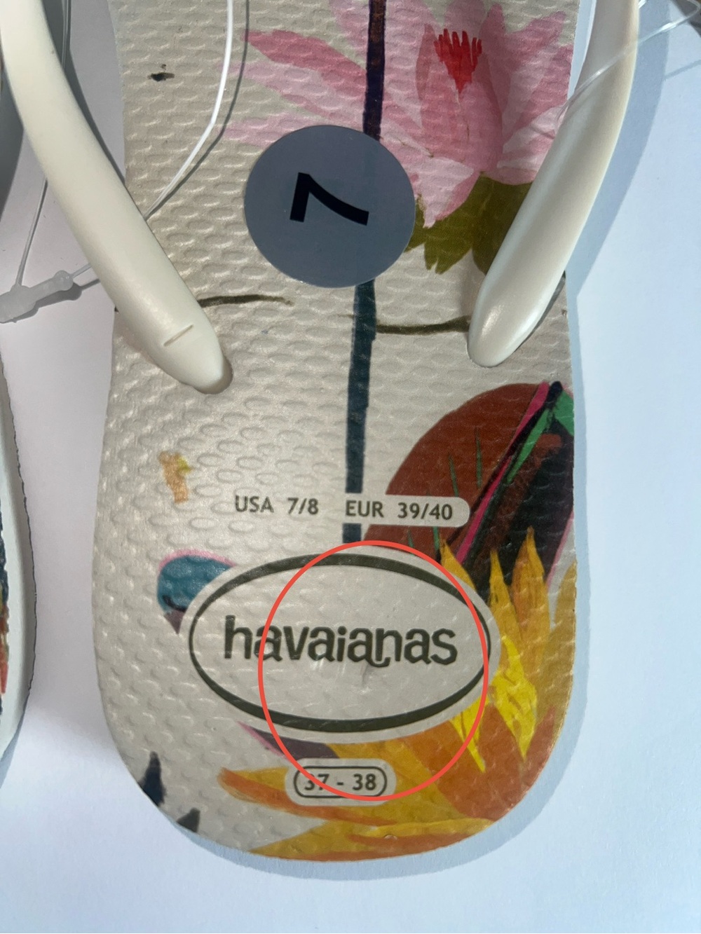 NWT Women's Summer Bliss Slim Flip Flops Havaianas Sandals 7/8 - Picture 14 of 15